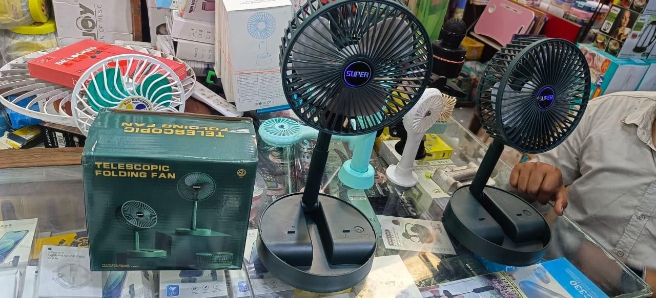 Chargable Table Fan (Height Adgustable and Telescopic